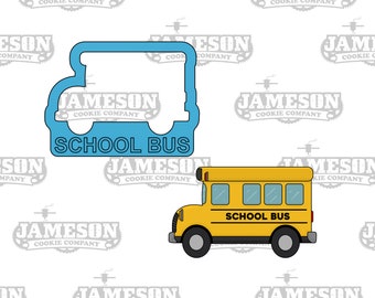 School Bus Cookie Cutter - Back to School Theme