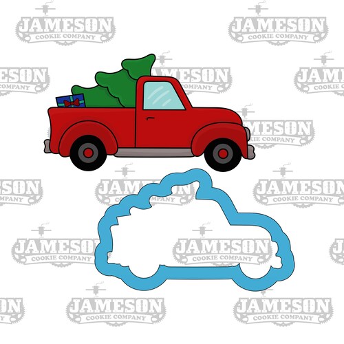 Christmas Tree Truck Cookie Cutter Etsy