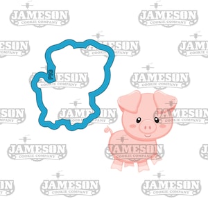 Pig Cookie Cutter, Farm Animal Theme
