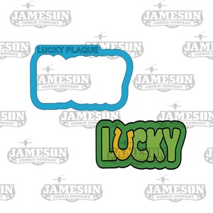 Lucky Plaque Cookie Cutter - St. Patrick&#39;s Day Theme