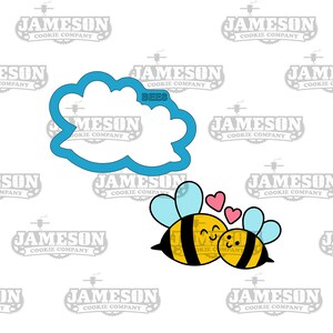 Cortador de galletas Love Bees: día de la madre, primavera, flores y temática de jardín