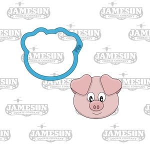Pig Head Farm Animal Cookie Cutter