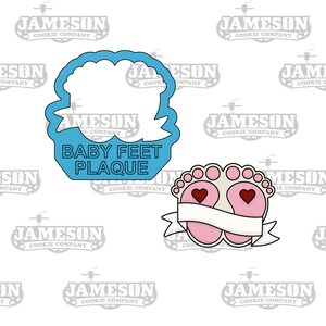 Baby Feet Plaque Cookie Cutter