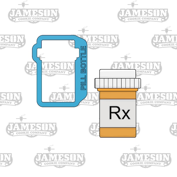 Pill Bottle Cookie Cutter - Medical Theme