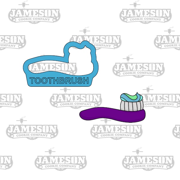 Tooth Brush Cookie Cutter - Toothbrush - Dental, Dentist Theme