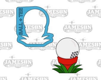 Golf Ball on Tee Cookie Cutter