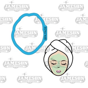 Masque facial à l'emporte-pièce pour le visage au spa - Thème de la fête des Mères, maman
