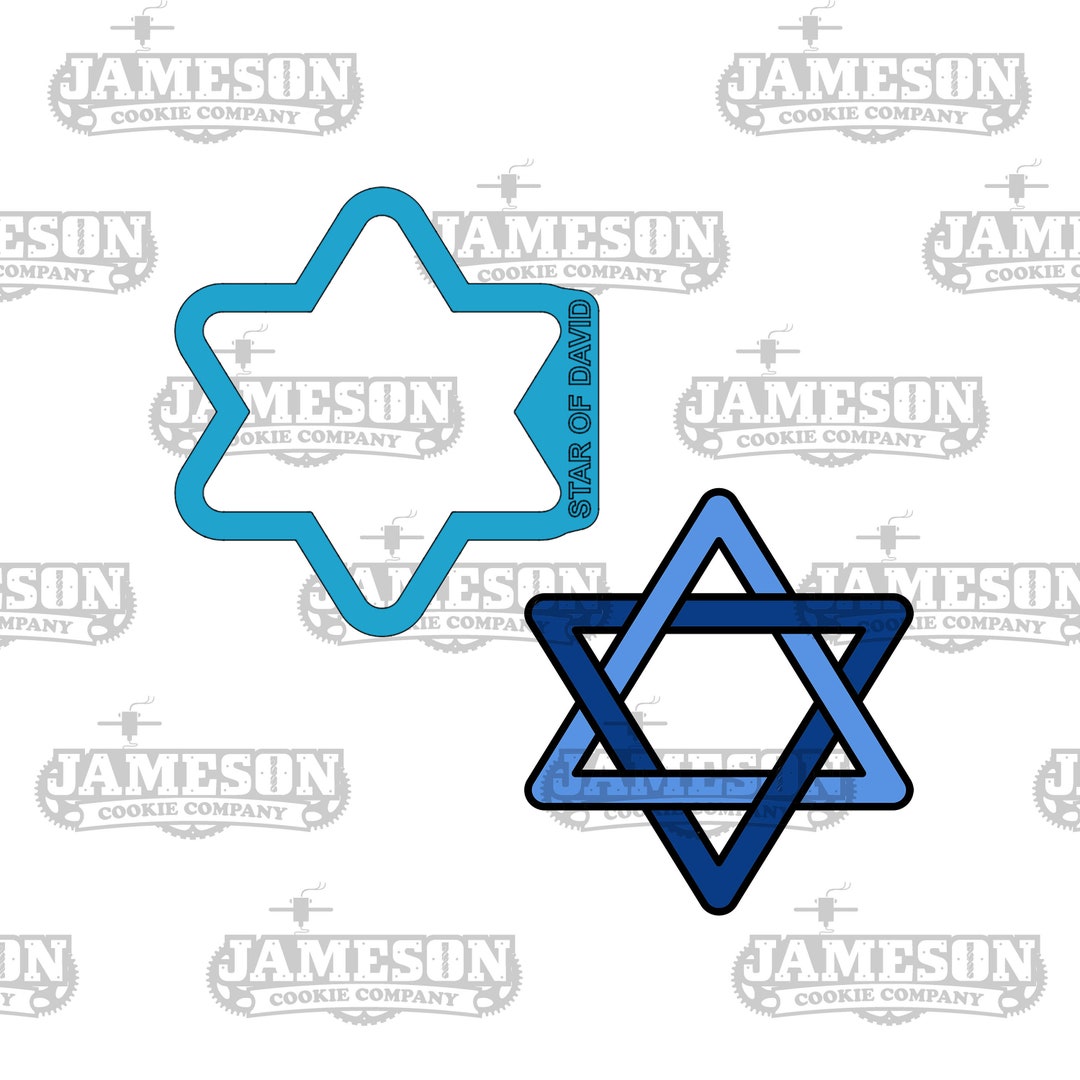 Star of David Cookie Cutter, Hanukkah Theme - Rounded Points - Etsy