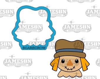 Scarecrow Face Cookie Cutter - Fall, Thanksgiving Theme, Scare Crow