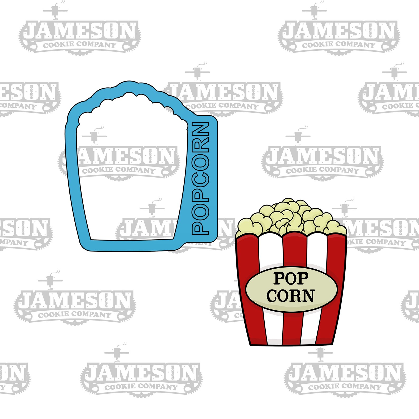 Movie Theme Cookie Cutter Set Cinema Theater Popcorn 3D Etsy