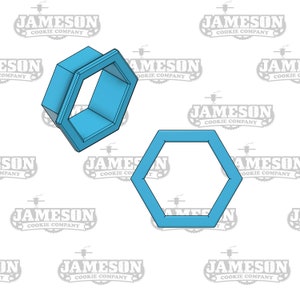 Hexagon Plaque Cookie Cutter - HoneyComb