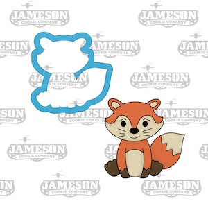 Woodland Creature Fox Cookie Cutter - Animal Birthday Party Cookie Cutter