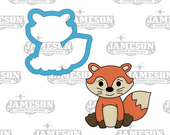 Woodland Creature Fox Cookie Cutter - Animal Birthday Party Cookie Cutter