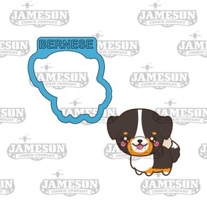 Bernese Mountain Dog Cookie Cutter - Dog Cookie Cutter