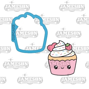 Cupcake Cookie Cutter - Perfect Match Version, Go Together Like