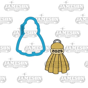 Grad Hat Tassel Cookie Cutter - Graduate, Congratulations, Senior