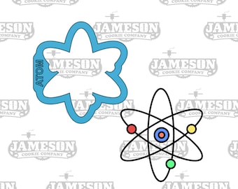 Atom Molecule Cookie Cutter - Back to School, Science, Teacher Theme