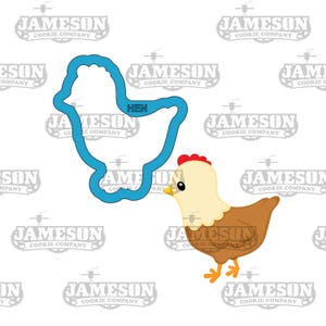 Chicken Hen Cookie Cutter, Farm Animal Theme