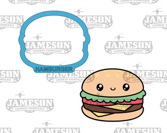 Cortador de galletas de hamburguesa: versión de pareja perfecta, como cortador de galletas de hamburguesa con queso, cortador de galletas de comida