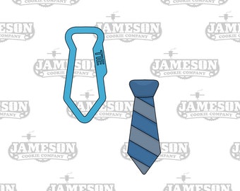 Skinny Neck Tie Cookie Cutter - Father's Day Theme, Slim Tie