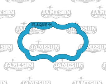 Plaque #11 Cookie Cutter - Frame, Label Shape, Banner