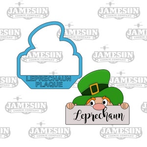 Leprechaun Plaque Cookie Cutter - St. Patrick&#39;s Day Theme