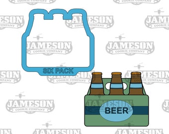 Six Pack Beer Bottle Cookie Cutter - Father Day Theme, Sports Theme, Summer Theme