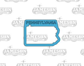 Pennsylvania State Shape Cookie Cutter