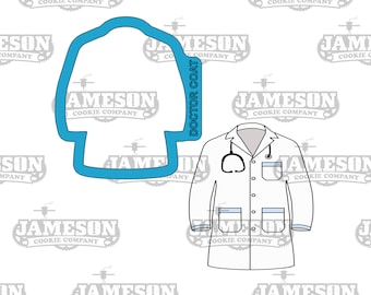 Doctor Lab Coat Cookie Cutter - #Nurse Life, Medical, Stethoscope, Doctor, Vet Theme