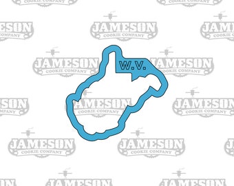 West Virginia State Shape Cookie Cutter