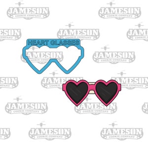 Heart Sunglasses Cookie Cutter