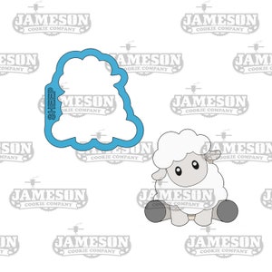 Sitting Sheep Cookie Cutter - Farm Animal Cookie Cutter