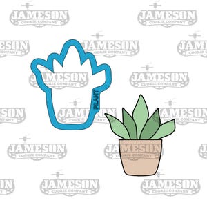 Cortador de galletas con forma de planta de interior: Día de la Madre y cuidado personal.