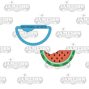 Watermelon with Bite Cookie Cutter - Summer Theme - Food Theme