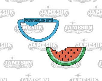 Watermelon with Bite Cookie Cutter - Summer Theme - Food Theme