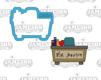 Teacher Desk Cookie Cutter - Back To School Theme