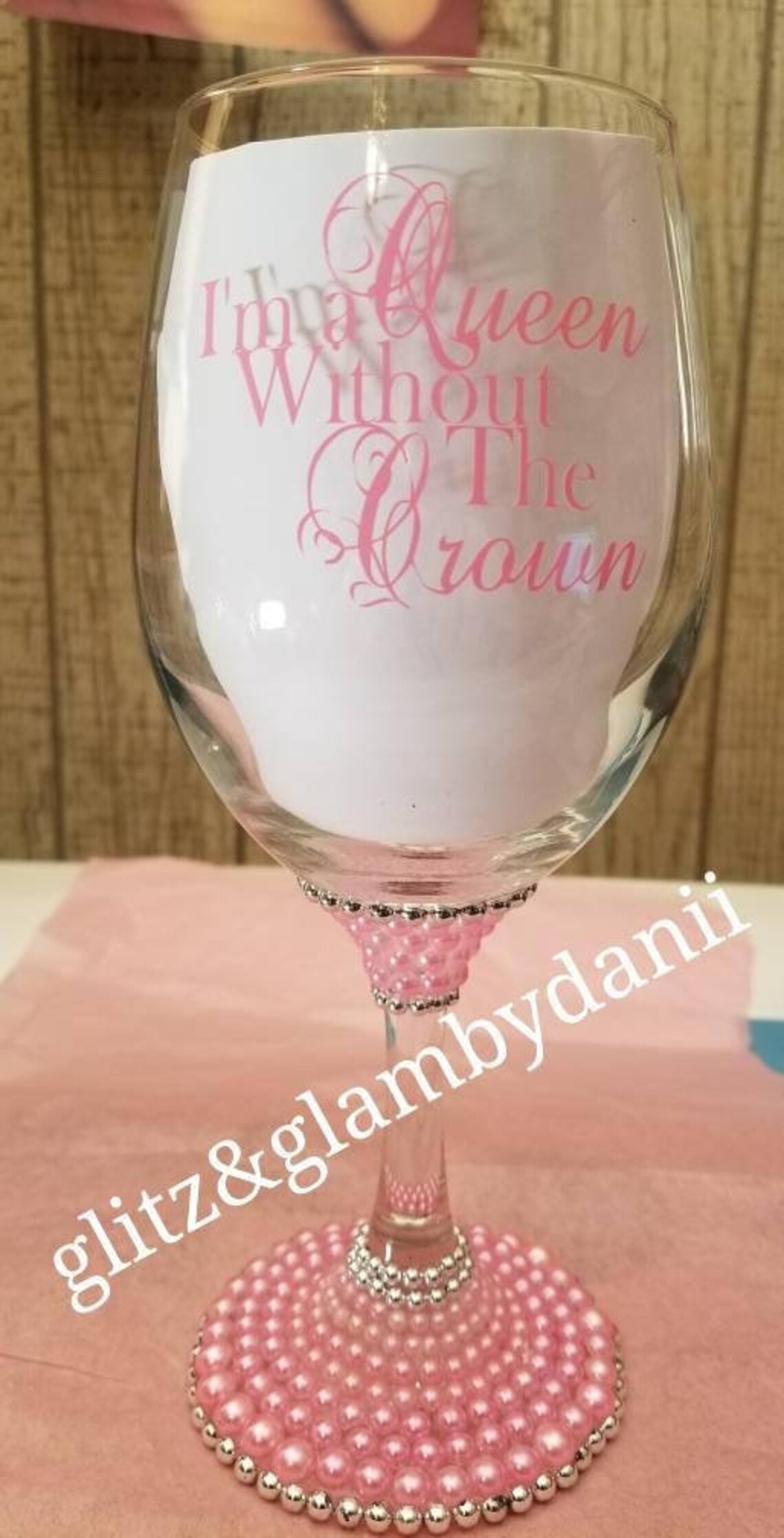 Custom Tumbler Queen W/out The Crown Wine Glass & Tumbler Etsy