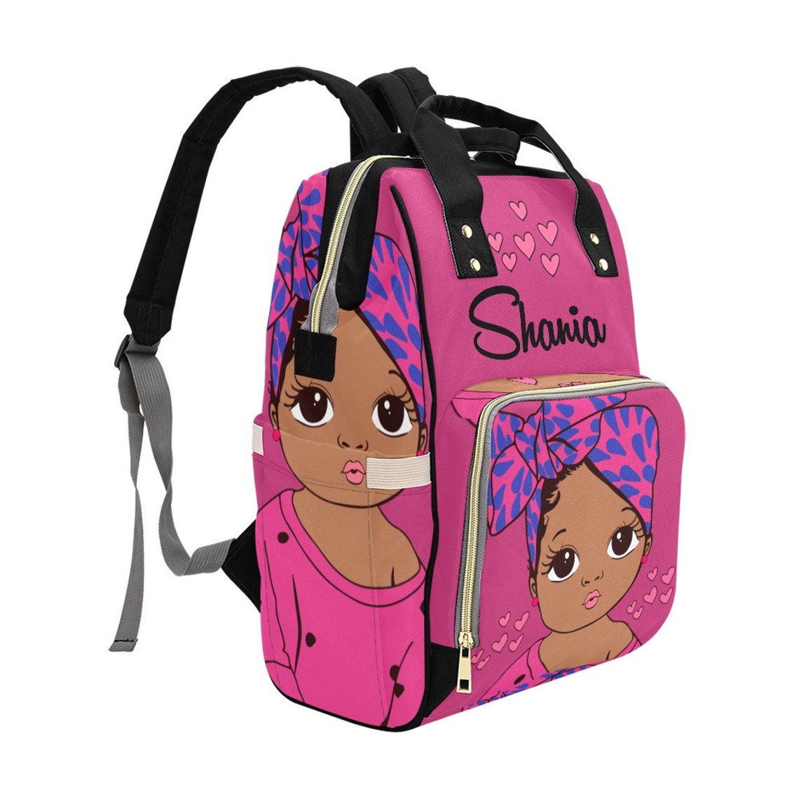 African American Baby Girl Personalized Diaper Bag - Etsy UK