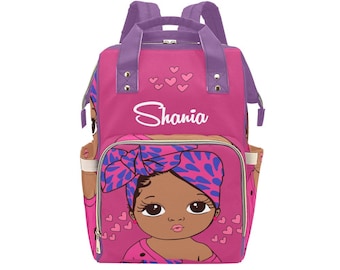 Custom Diaper Bag, Girl Diaper Bag Backpack, Baby Shower Gift, Diaper Bag, Personalized Baby Bag, Multiuse Backpack, New Mom Gift