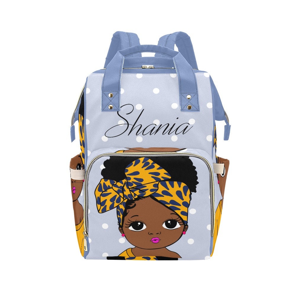 African American Baby Girl Diaper Bag Multifunctional Etsy