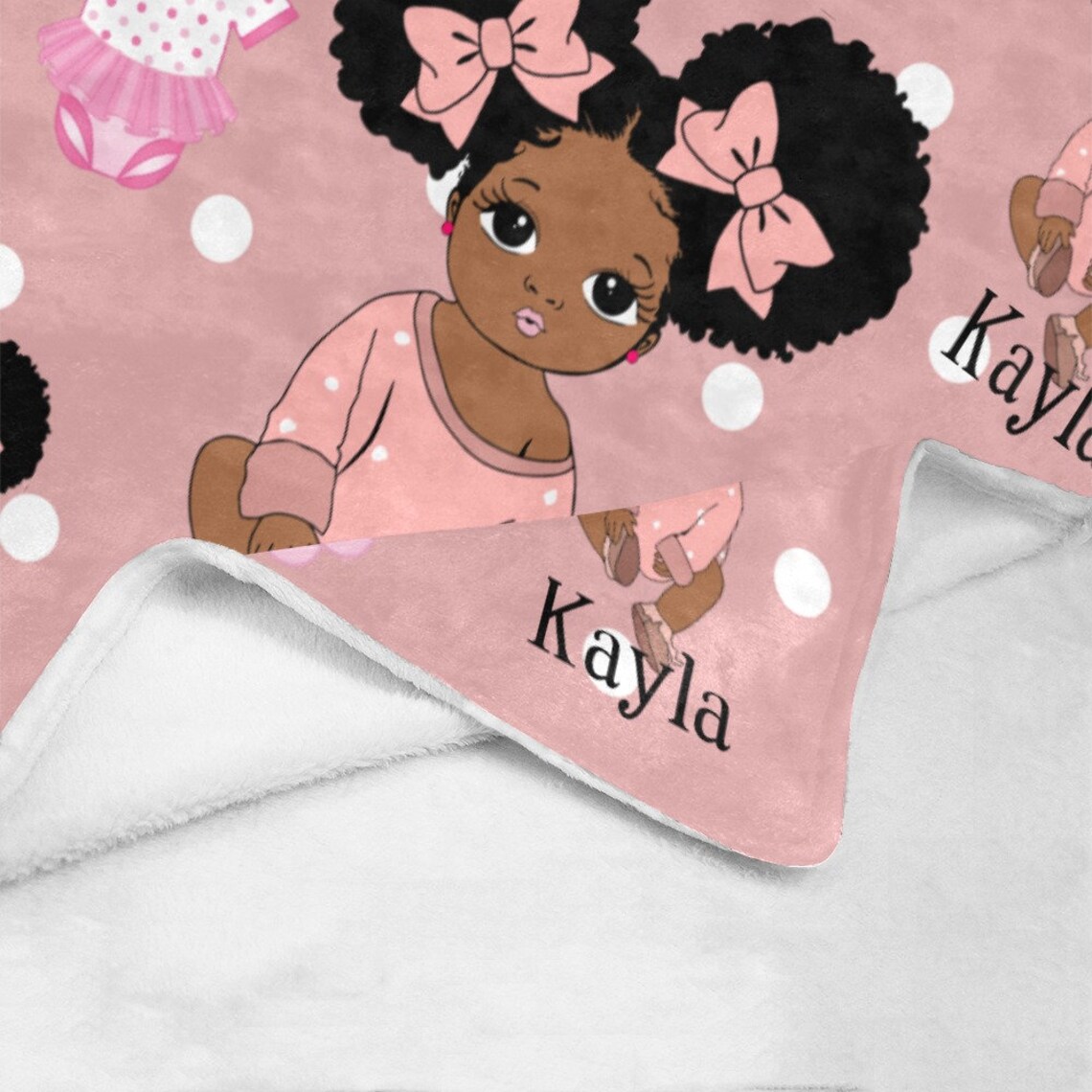 African American Baby Girl Blankets Ultra Soft Fleece Etsy