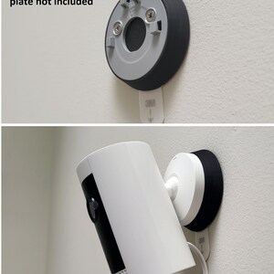 Wall Mount for Ring Indoor Compact Plug-in Cam (no Drill, No Damage to ...