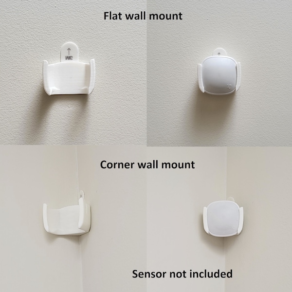 Ecobee Smart sensor 3D printed wall mount (no drill, no damage to wall/paint sensor holder)