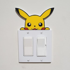 Light switch cover Pokemon inspired charactor theme switch covers
