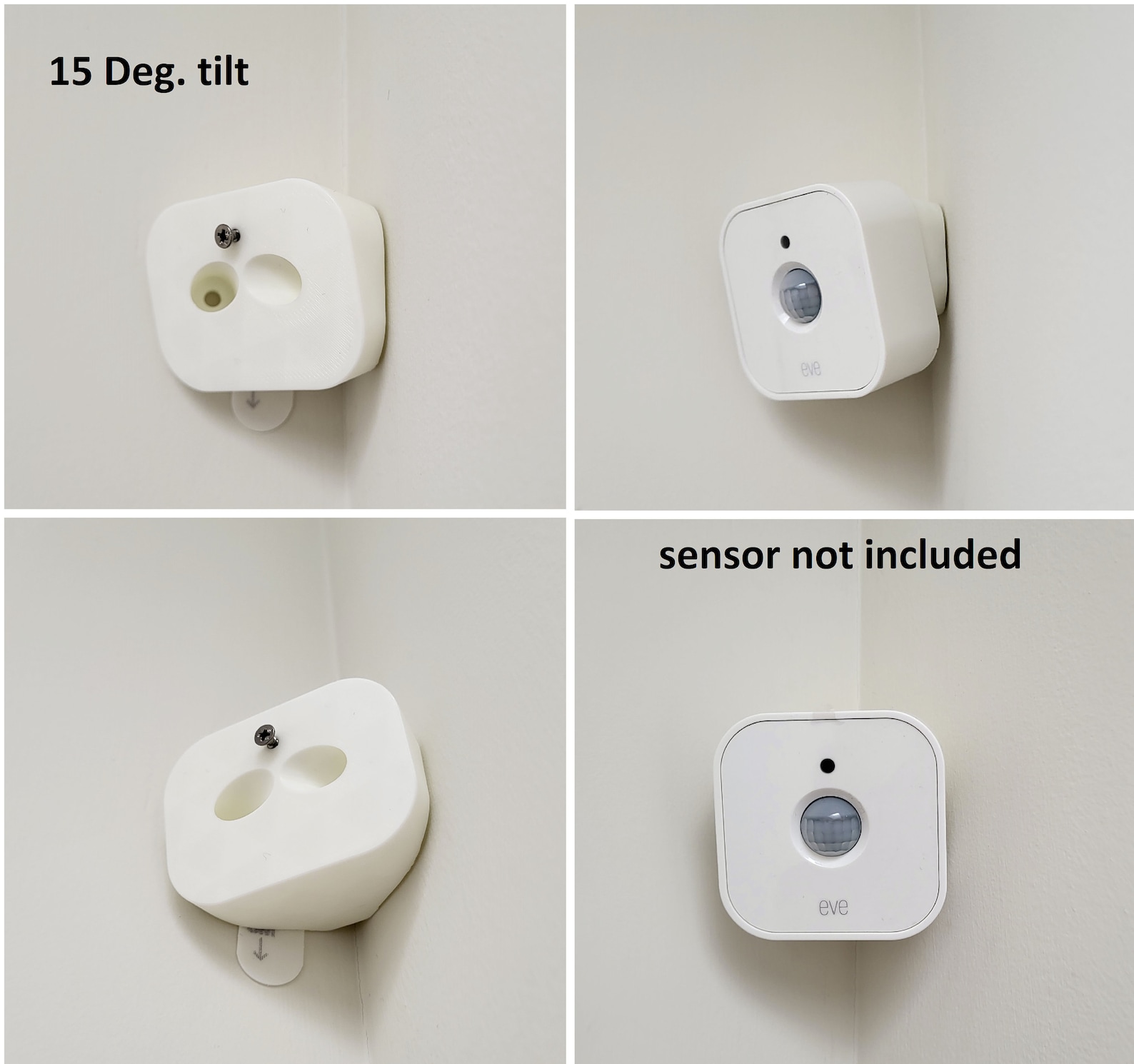 Eve Motion Smart Sensor Indoor Corner Wall Mount (no Drill, No Damage ...