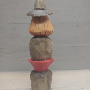Witch, Vampire, Frankenstein Stacked Wood Carving. One of a Kind ...