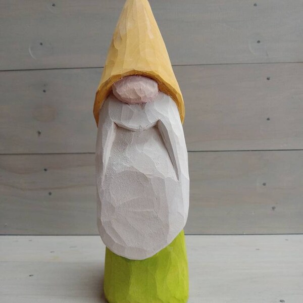 Hand Carved Gnomes Etsy