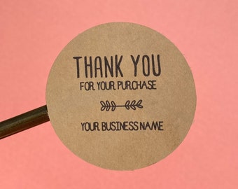 Thank You Stickers, Custom Stickers, Business Name Stickers, Logo Stickers, Custom Logo Stickers,