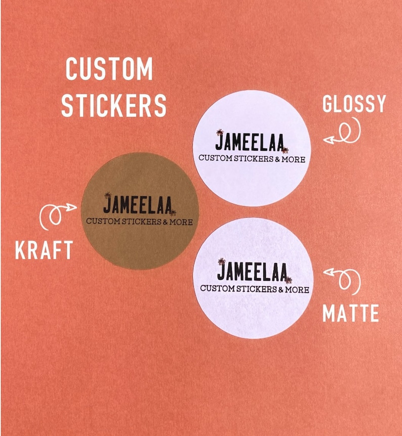 Custom Logo Stickers Custom Business Stickers Logo Stickers Etsy