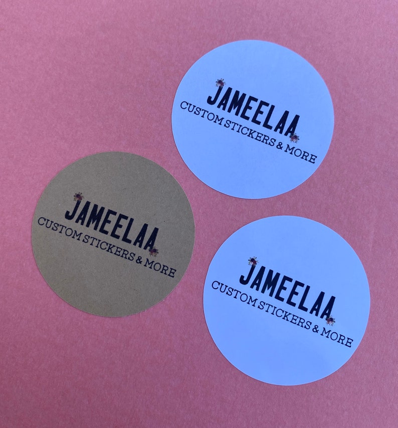 Custom Logo Stickers Custom Business Stickers Logo Stickers Etsy